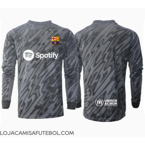 Camisa de Futebol Barcelona Goleiro Equipamento Alternativo 2024-25 Manga Comprida